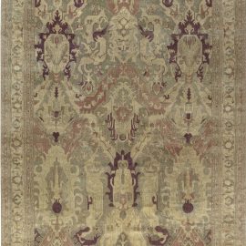 Antique Indian Handwoven Wool Carpet BB7118