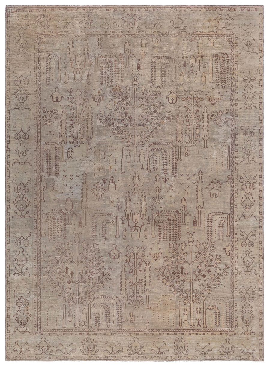 Antique Turkish Oushak Hand Knotted Wool Rug BB1386