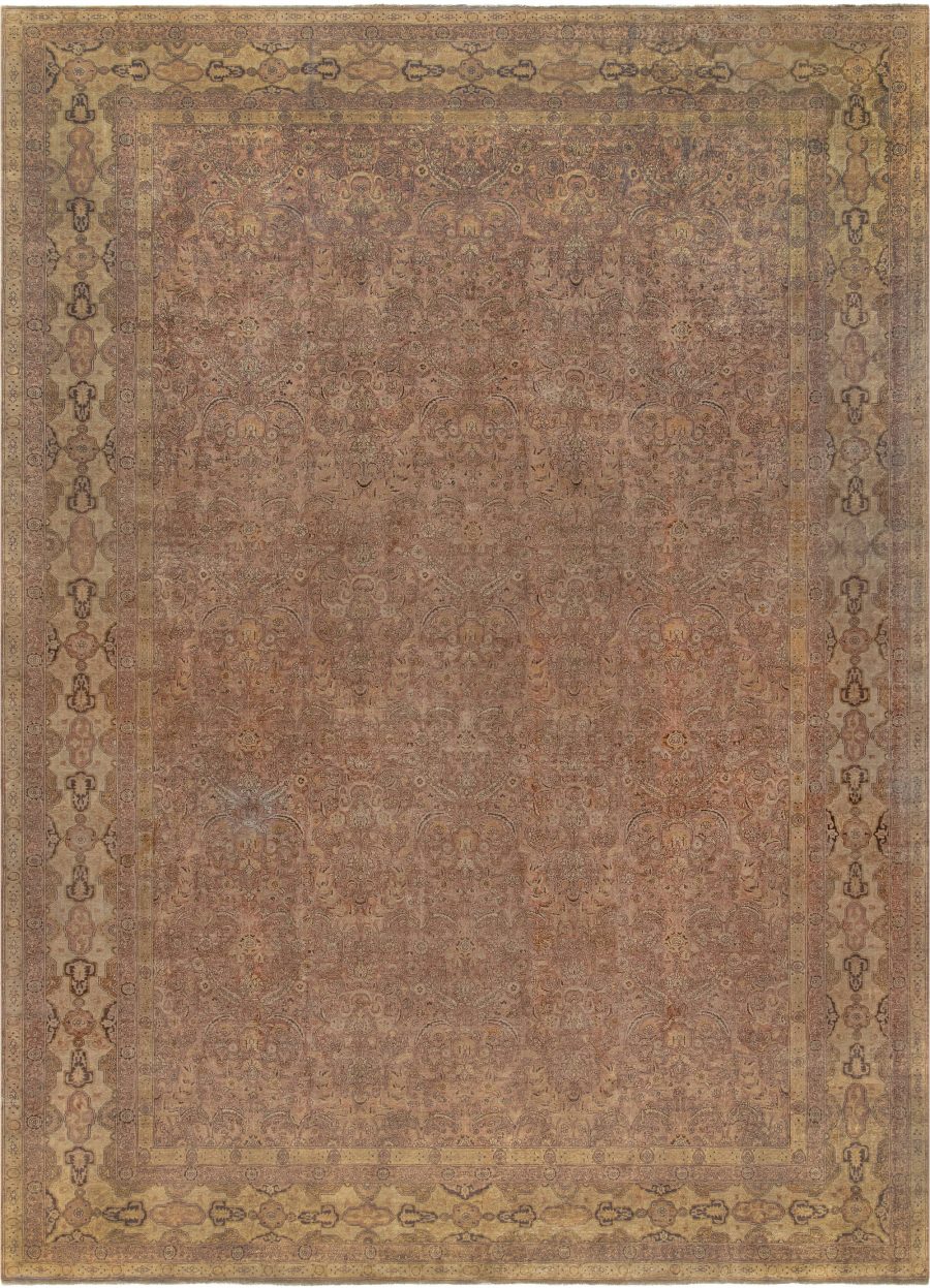 Large Antique Turkish Sivas Botanic Handmade Wool Carpet BB0431