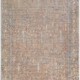 Indian Antique Allover Cream Beige Hand-Knotted Wool Rug – Circa 1900 BB6024