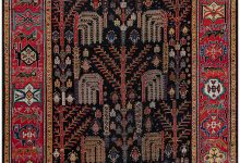 Authentic Persian Bakhtiari Red Handmade Wool Rug BB7400