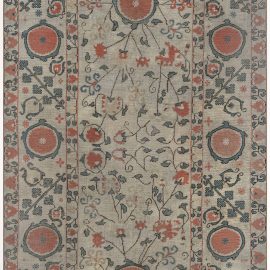 Vintage Floral Handmade Rug BB7450