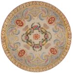 One-of-a-kind Savonnerie Style Spanish Circular Rug BB7722