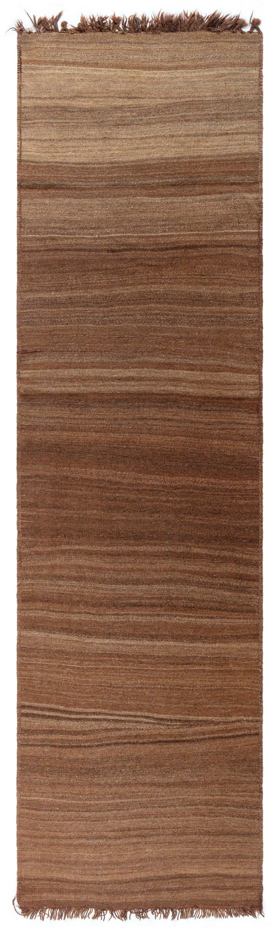 Authentic Turkish Brown Flat-Weave Runner BB5768