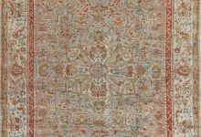 Antique Turkish Oushak Botanic Handmade Wool Carpet BB7414