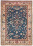 Antique Turkish Oushak Blue Handmade Wool Rug BB8432
