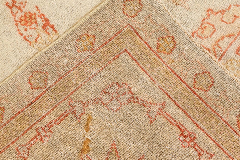 Authentic Turkish Oushak Beige Handmade Wool Rug BB2704