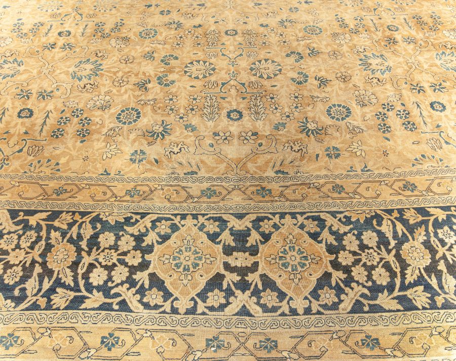 Oversized Antique Persian Kirman Handmade Wool Carpet BB3867