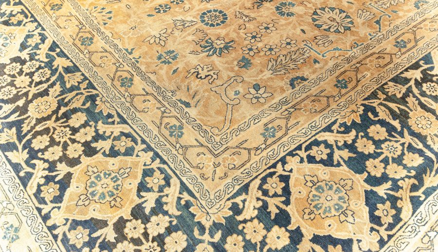 Oversized Antique Persian Kirman Handmade Wool Carpet BB3867