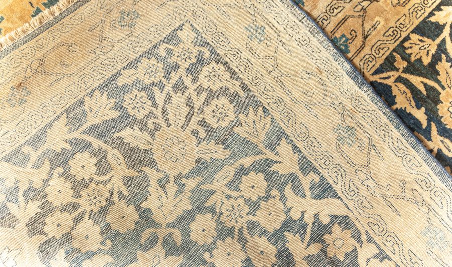 Oversized Antique Persian Kirman Handmade Wool Carpet BB3867