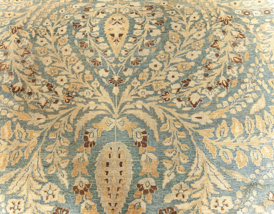 Antique Persian Khorassan Botanic Handmade Wool Rug BB3961