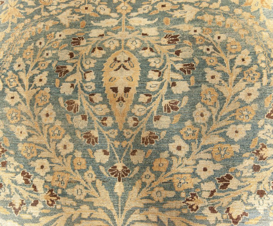 Antique Persian Khorassan Botanic Handmade Wool Rug BB3961