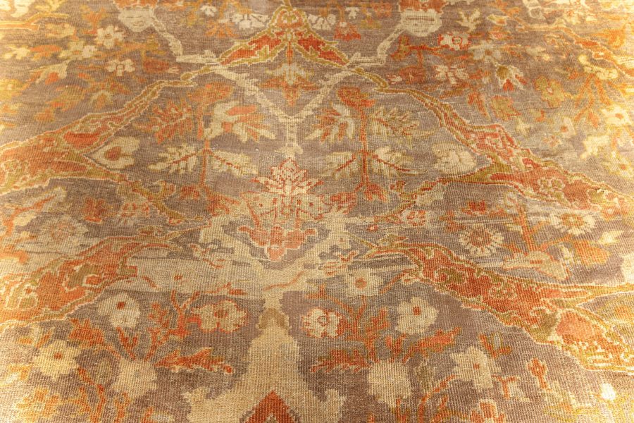 Fine Antique Persian Sultanabad Brown Carpet (Size Adjusted) BB4267