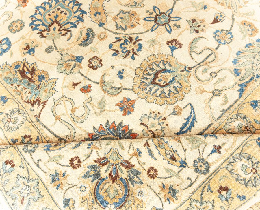Fine Antique Persian Tabriz Botanic Handmade Wool Carpet BB4295