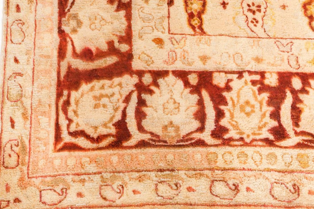 Authentic Indian Amritsar Botanic Handwoven Wool Rug BB7080