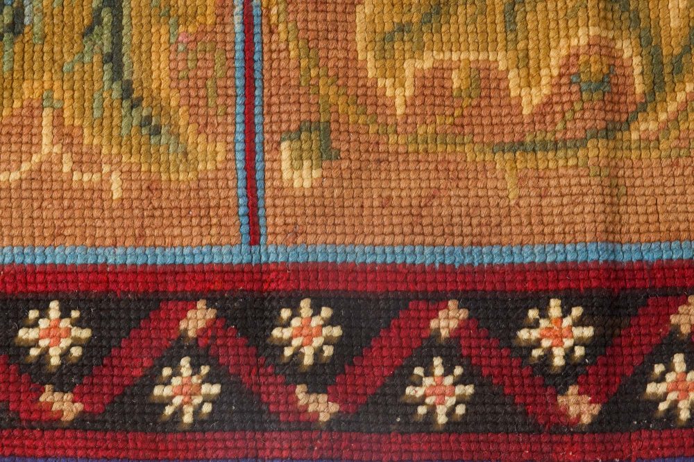 Antique English Needlepoint runner BB7093