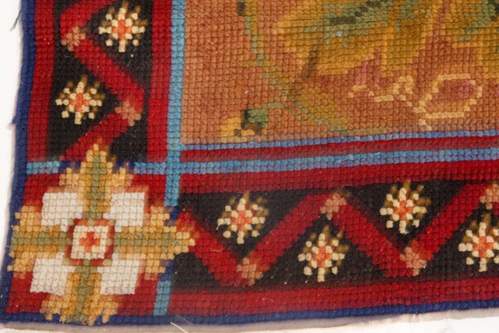 Antique English Needlepoint runner BB7093