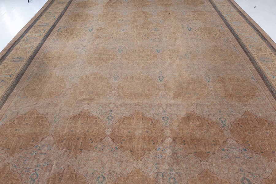 Mid-20th century Indian Botanic Handmade Wool Carpet BB7121