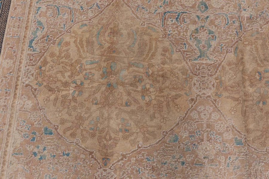 Mid-20th century Indian Botanic Handmade Wool Carpet BB7121