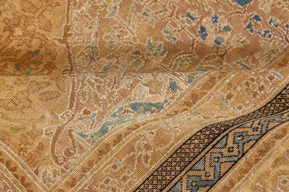 Mid-20th century Indian Botanic Handmade Wool Carpet BB7121