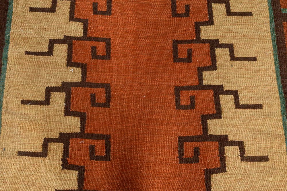 Large Vintage Art Deco Scandinavian Rug by Tora Hokansson BB7127