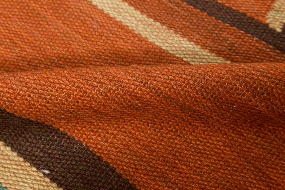 Large Vintage Art Deco Scandinavian Rug by Tora Hokansson BB7127
