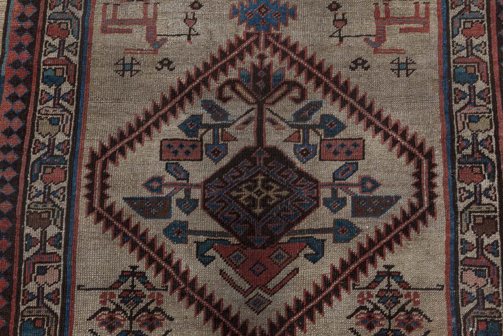 Authentic Persian Handmade Wool Runner BB7147