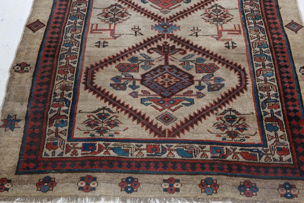 Authentic Persian Handmade Wool Runner BB7147