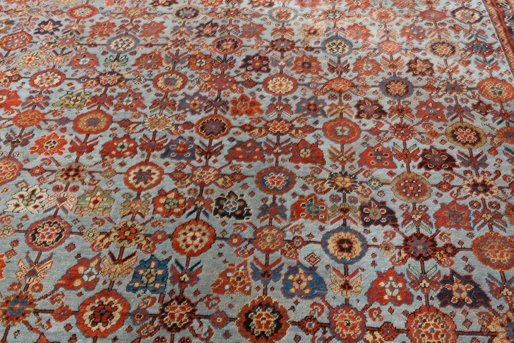 Authentic 19th Century Persian Sultanabad Handmade Wool Carpet BB7148