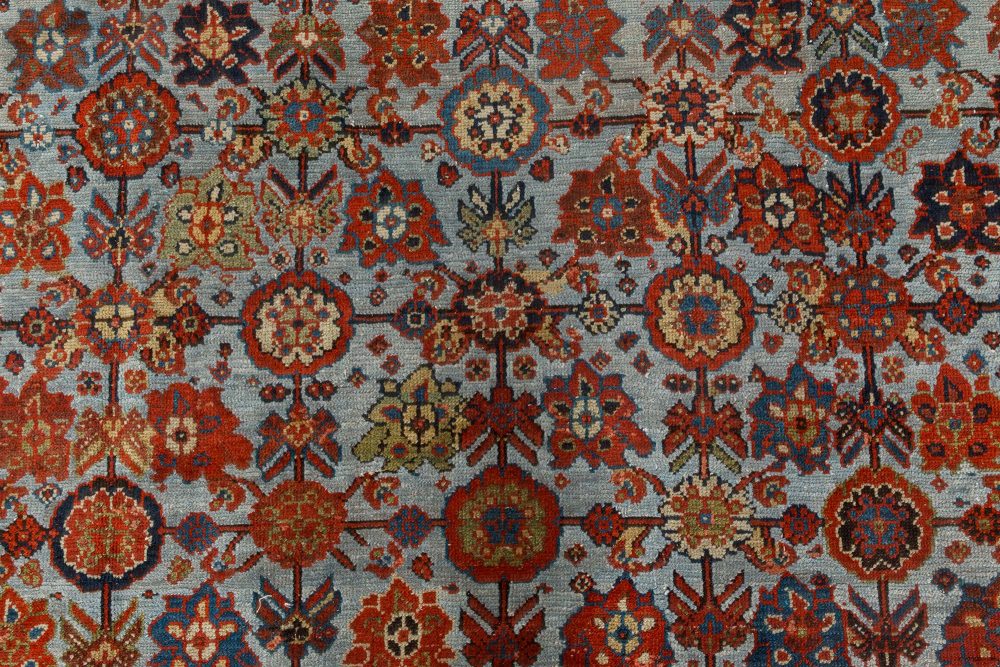 Authentic 19th Century Persian Sultanabad Handmade Wool Carpet BB7148
