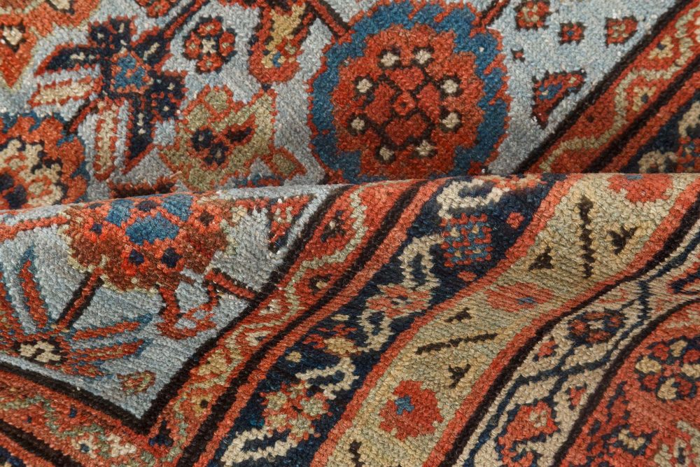 Authentic 19th Century Persian Sultanabad Handmade Wool Carpet BB7148