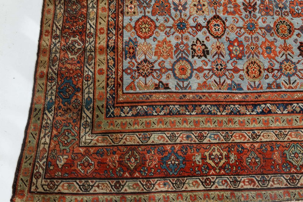 Authentic 19th Century Persian Sultanabad Handmade Wool Carpet BB7148