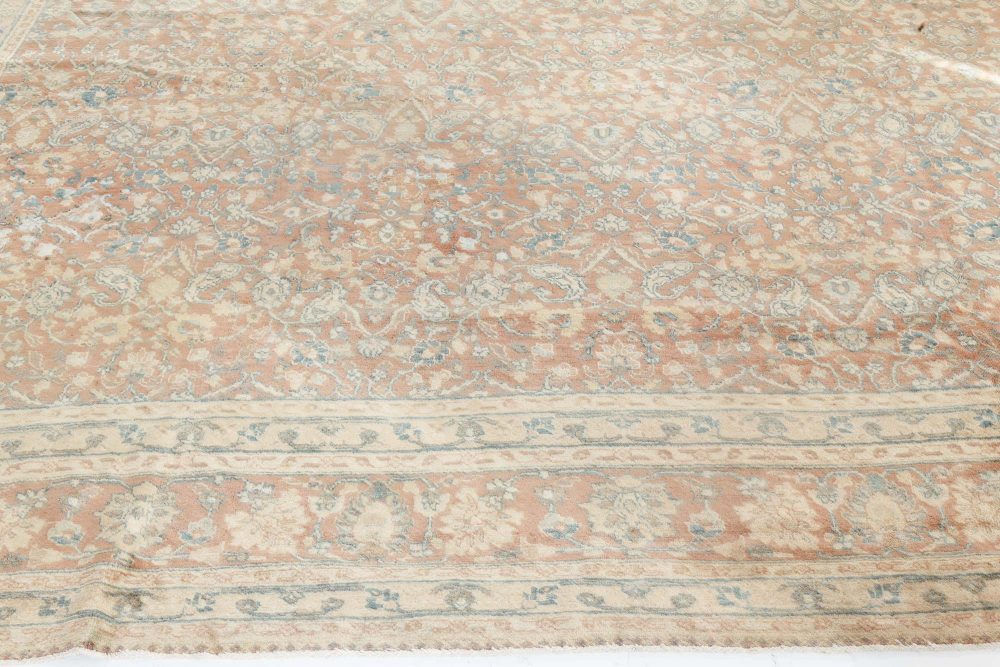 Authentic Persian Tabriz Botanic Handmade Wool Rug (Size Adjusted) BB7161