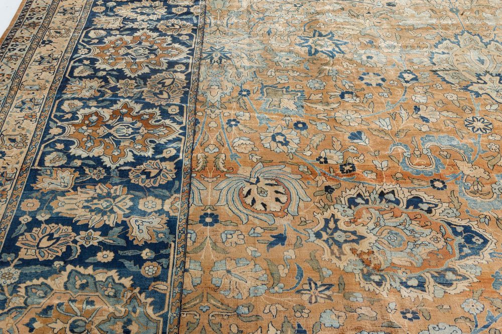 Fine Antique Persian Kirman Handmade Wool Carpet (Size Adjusted) BB7166