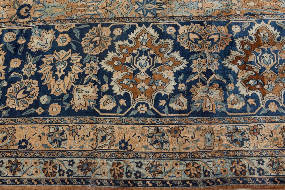 Fine Antique Persian Kirman Handmade Wool Carpet (Size Adjusted) BB7166