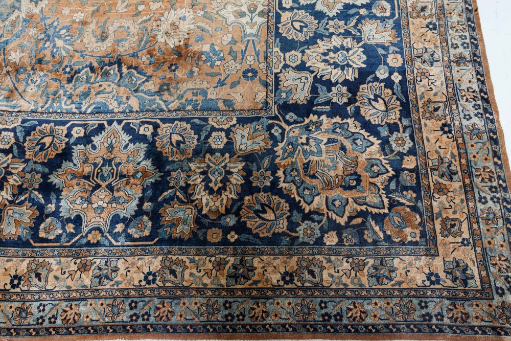 Fine Antique Persian Kirman Handmade Wool Carpet (Size Adjusted) BB7166