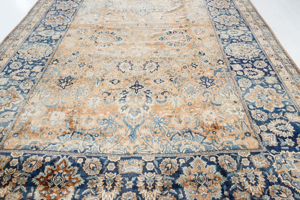 Fine Antique Persian Kirman Handmade Wool Carpet (Size Adjusted) BB7166