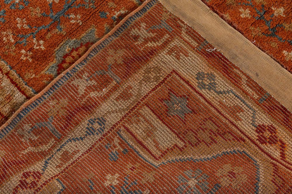Large Vintage Turkish Oushak Handmade Wool Carpet BB7169