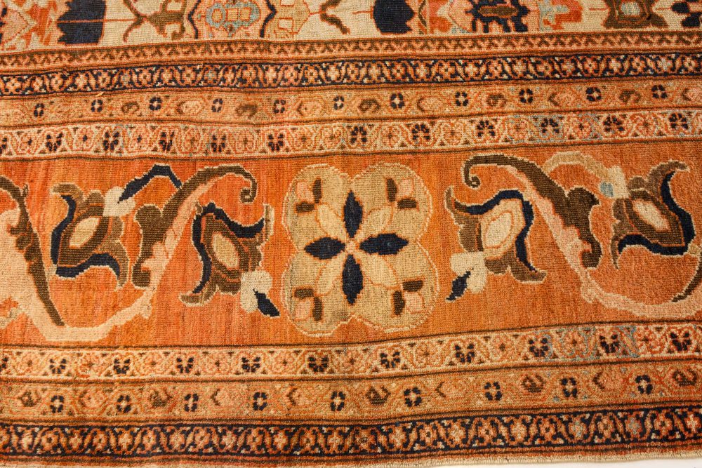 19th Century Persian Sultanabad Handwoven Wool Carpet BB7194