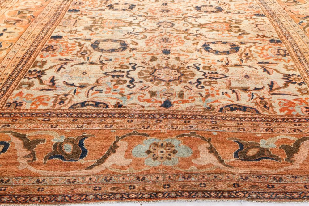 19th Century Persian Sultanabad Handwoven Wool Carpet BB7194