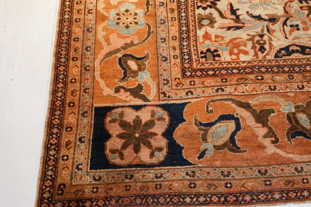 19th Century Persian Sultanabad Handwoven Wool Carpet BB7194