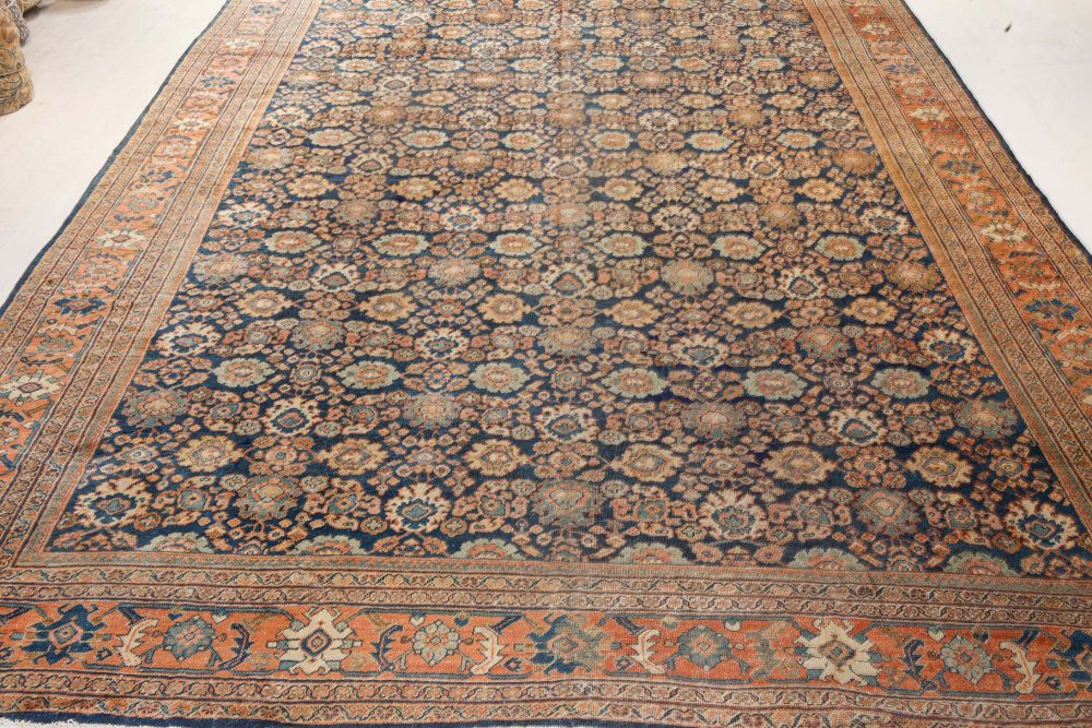 Authentic 19th Century Persian Sultanabad Handmade Wool Rug BB7222