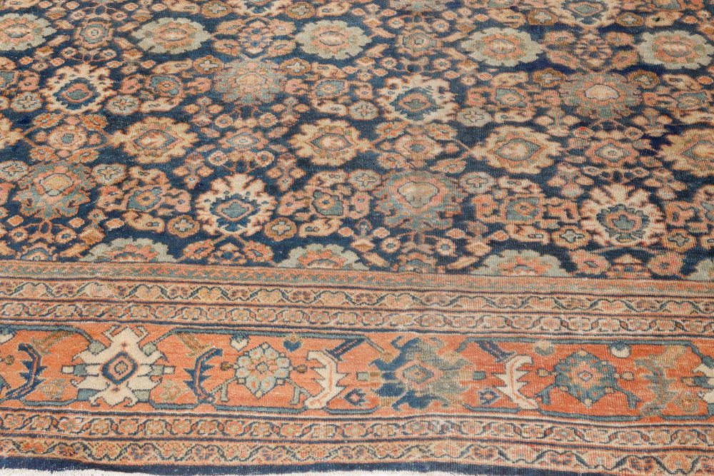 Authentic 19th Century Persian Sultanabad Handmade Wool Rug BB7222