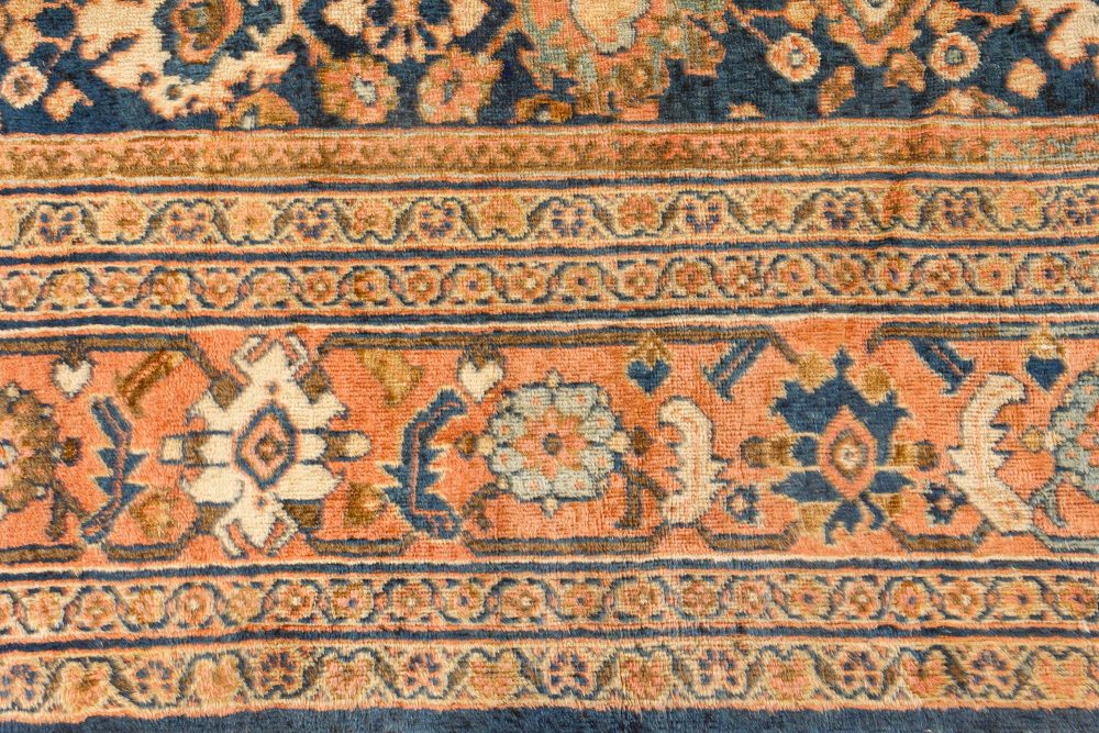 Authentic 19th Century Persian Sultanabad Handmade Wool Rug BB7222