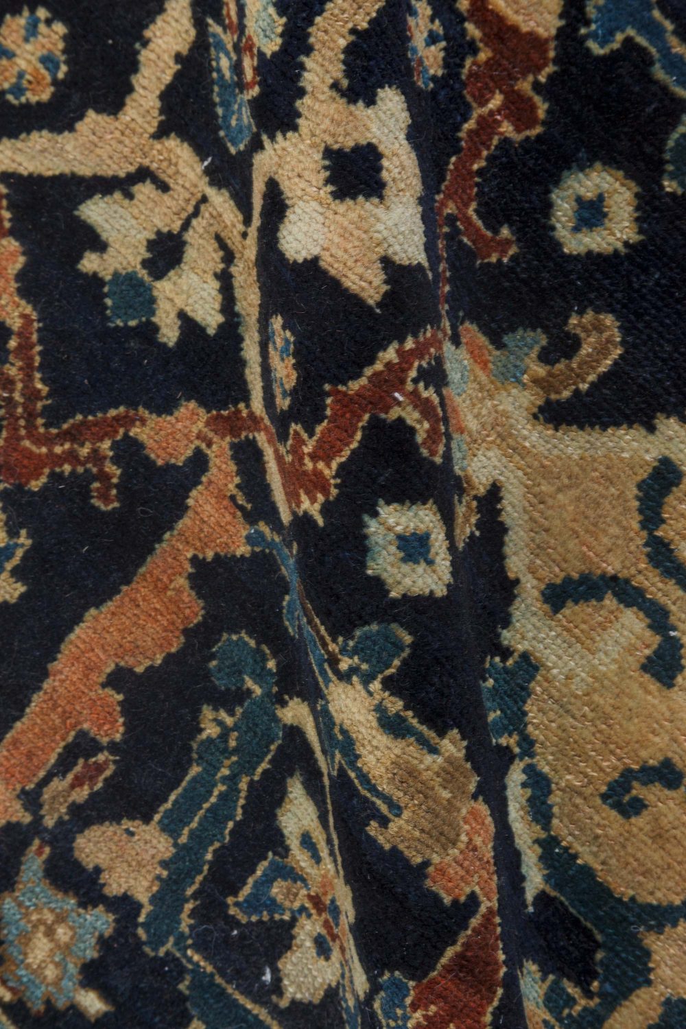 Authentic 19th Century Persian Malayer Handmade Wool Rug BB7241