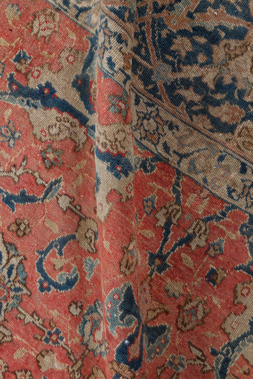 Authentic Persian Tabriz Pink Handmade Wool Rug BB7248
