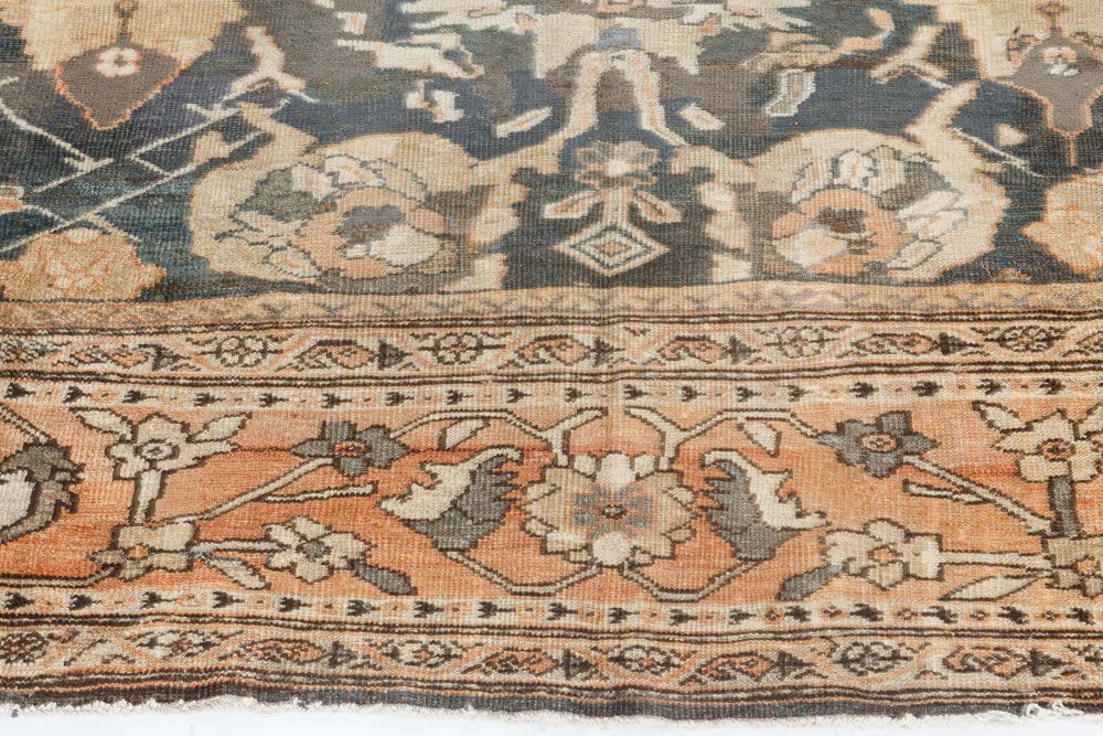 Authentic 19th Century Persian Sultanabad Handmade Wool Rug BB7257