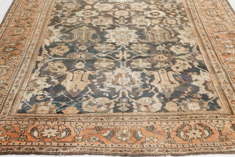 Authentic 19th Century Persian Sultanabad Handmade Wool Rug BB7257