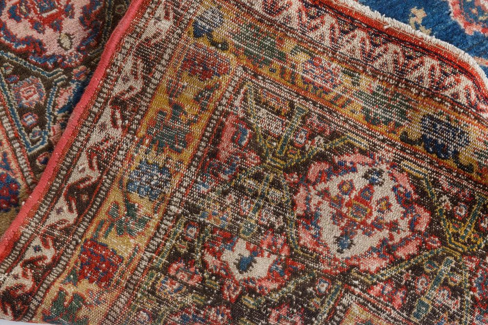 Authentic 19th Century Persian Senneh Red Handmade Wool Carpet BB7265