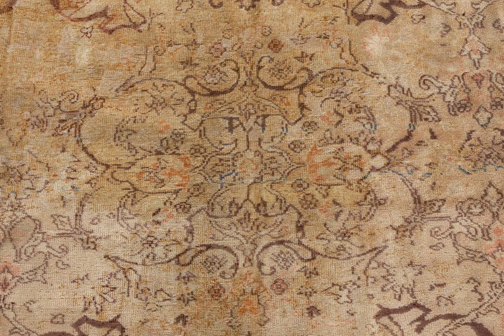 Early 20th Century Turkish Sivas Sand Handmade Wool Rug BB7269